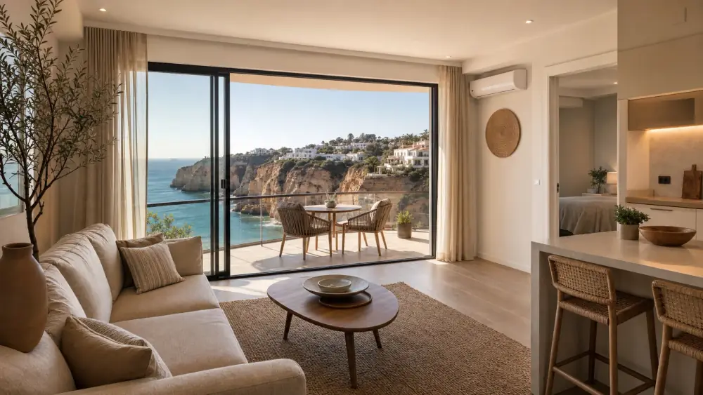 Renovated Carvoeiro sea-view apartment with elegant interiors