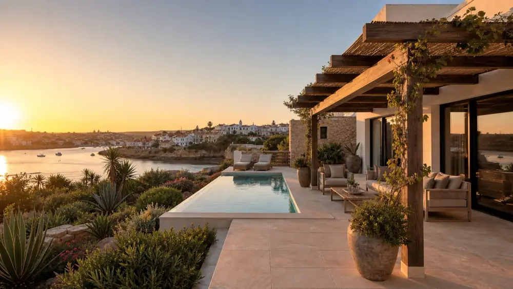 Renovated Ferragudo villa with river-view terrace and pool