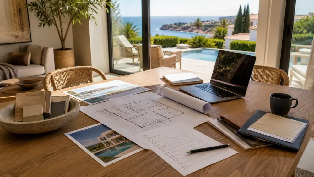 Checklist technique pré-achat avec plans dans une villa en Algarve