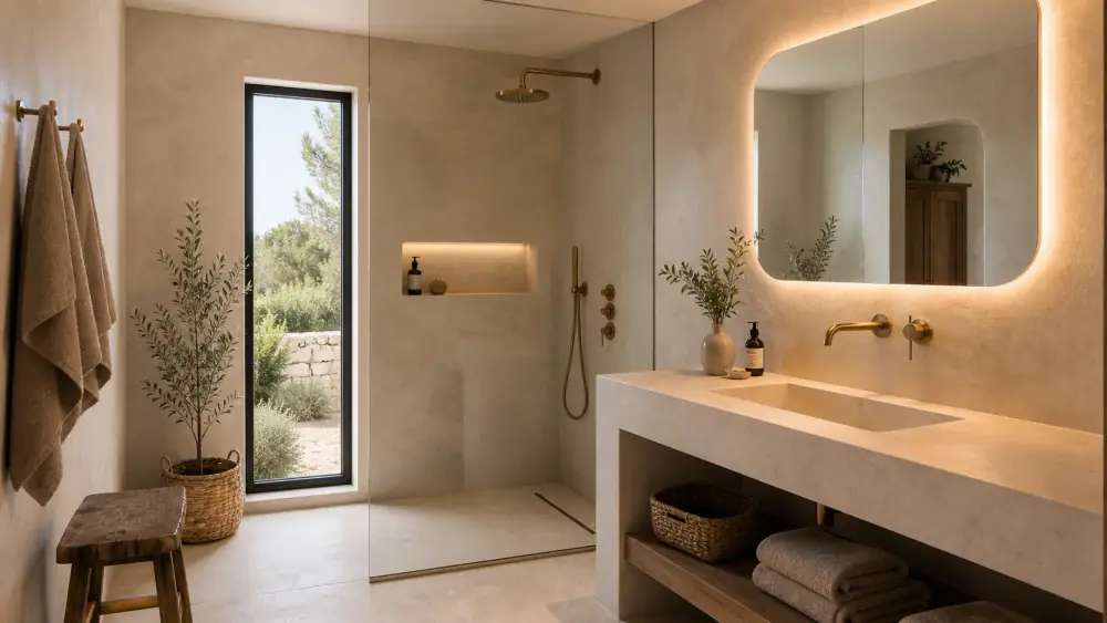 Premium renovated bathroom in Algarve holiday villa